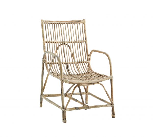 fauteuil bois de bambou