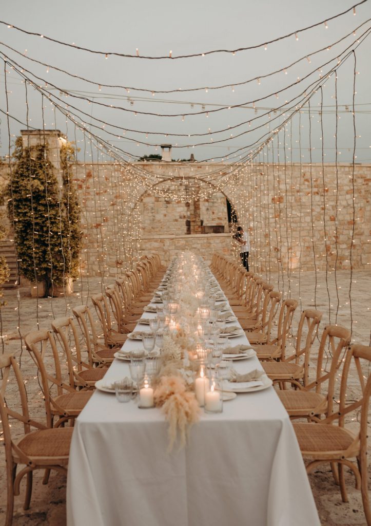 wedding in Puglia lights